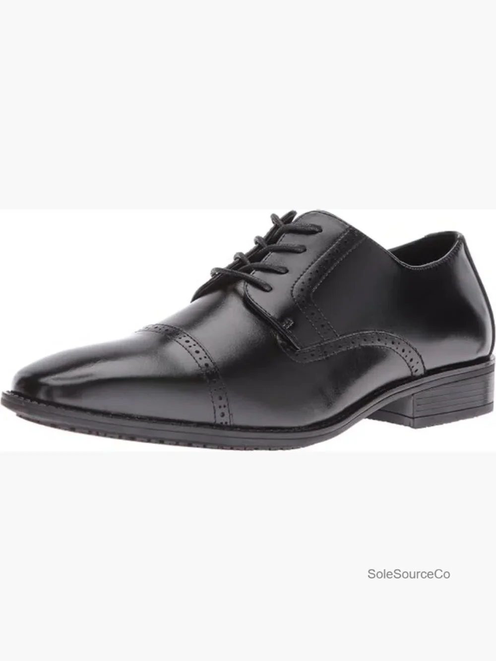 Cap Toe Oxford Slip Resistant Lace Up Dress Shoe Men's